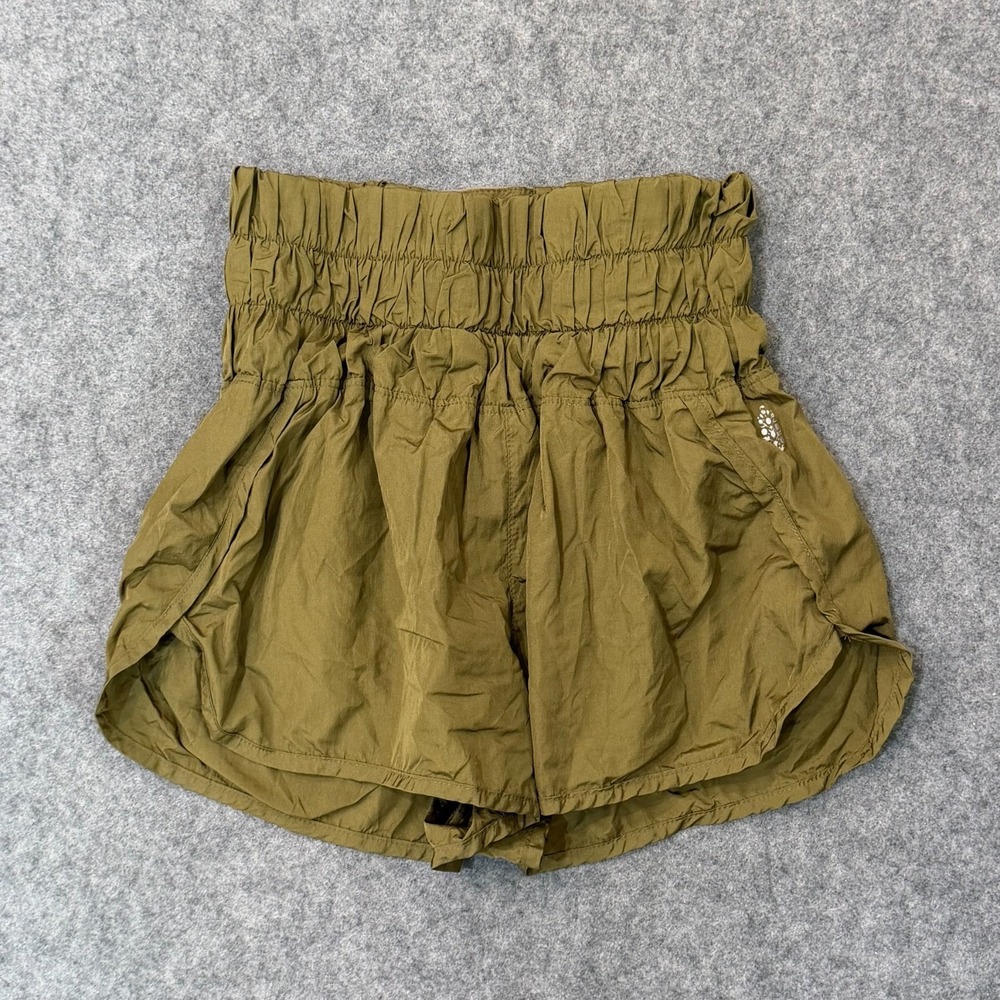 Free People FP Movement Army Green The Way Home Shorts Women's Size Small